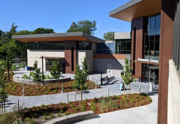 Exterior of Burlingame Community Center